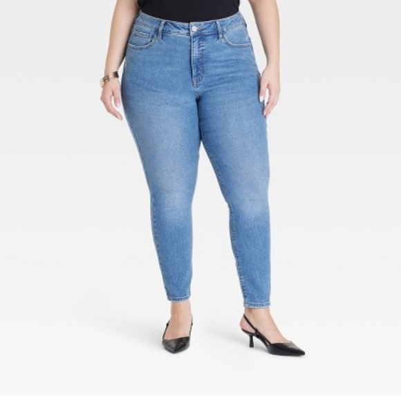 Womens Skinny Jeans Size 26 Medium Wash #341 - Picture 5 of 9